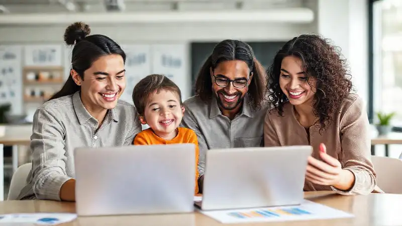 Familia colabora, logra éxito digitalmente