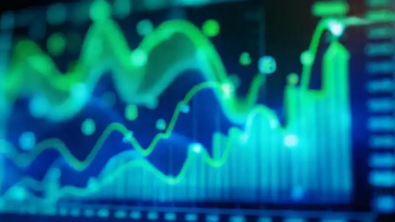 Visualizaciones de datos financieras modernas y limpias