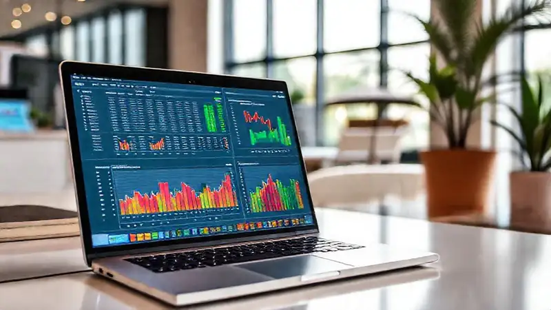 Oficina moderna, productividad y serenidad visual