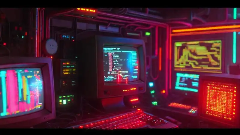 Qué hitos han marcado la evolución de estas herramientas Interfaz retro: circuitos brillantes y datos