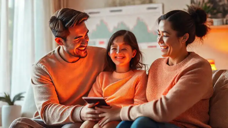 El hogar proyecta una visión financiera positiva