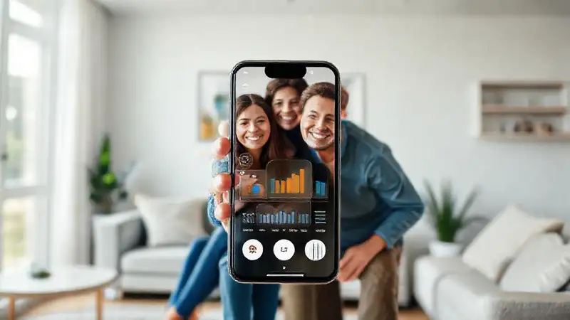Un hogar digital moderno y vibrante
