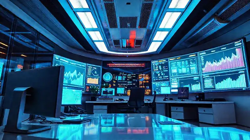 Oficina futurista: tecnología, calma y profesionalidad