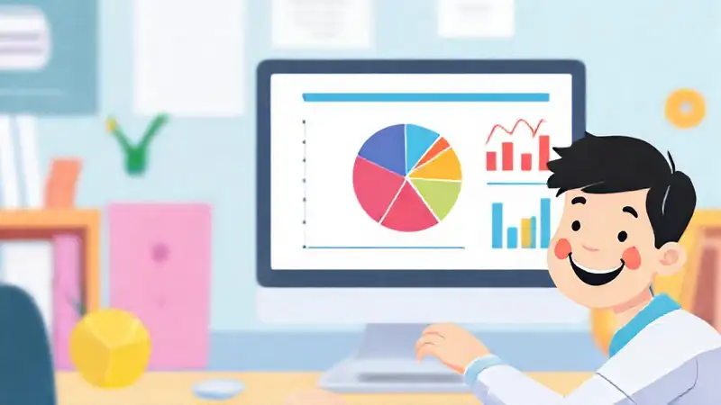 Un estudiante aprende con gráficos animados