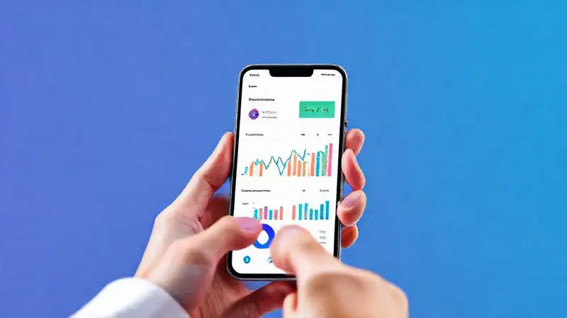 Aplicación financiera moderna y visualmente atractiva
