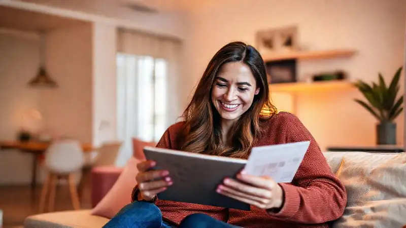 Cómo les ayuda a las parejas usar aplicaciones para dividir gastos Pareja feliz comparte una vida moderna