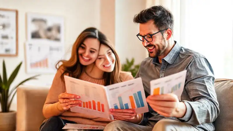 Finanzas, hogar y familia felices