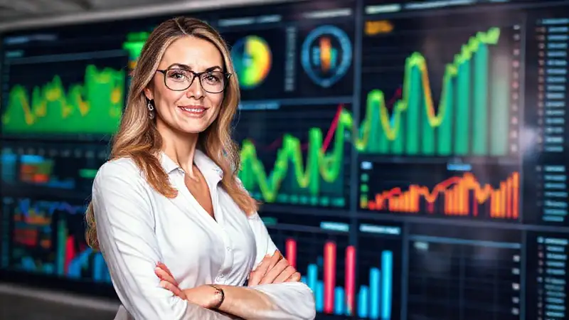 Éxito financiero visualizado en datos