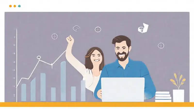 Planificación financiera visualmente optimista y sencilla