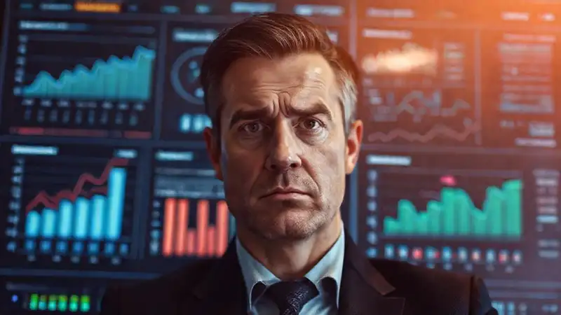 Un panel digital muestra crecimiento financiero