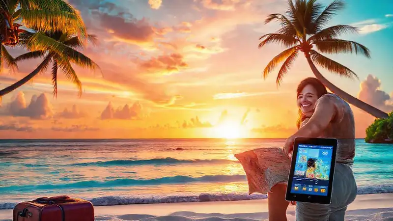 Cómo utilizar una herramienta para planificar un viaje internacional Un par viaja a paraíso digital