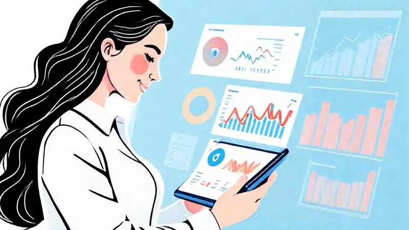 Una app moderna muestra datos financieros optimistas