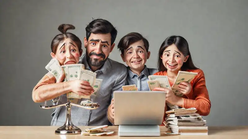 Cuántas alertas son suficientes para un buen presupuesto familiar La familia lucha con las finanzas