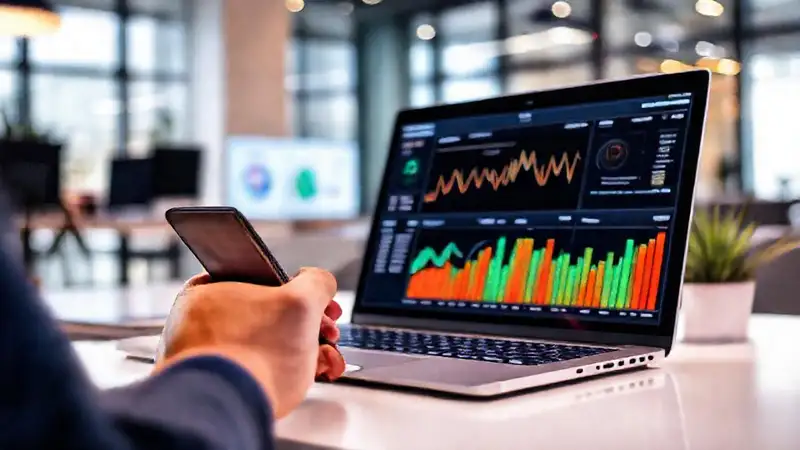 Oficina digital moderna, conectada y eficiente