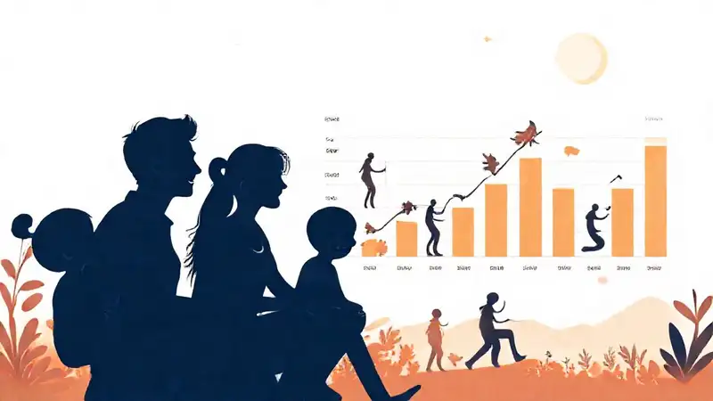 Una familia feliz disfruta de su vida