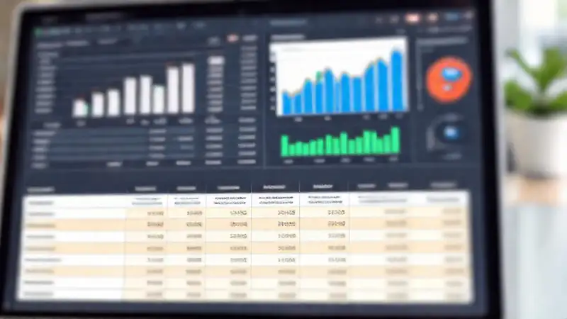 Una hoja de cálculo financiera profesional