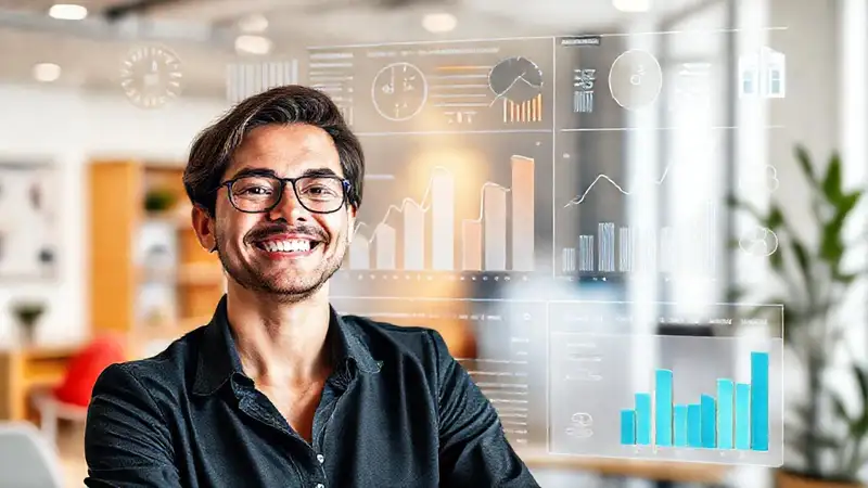 Visualizaciones financieras modernas y atractivas