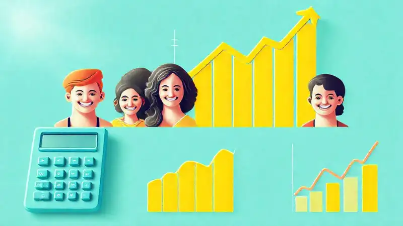 Calculadora brillante promueve libertad financiera visual