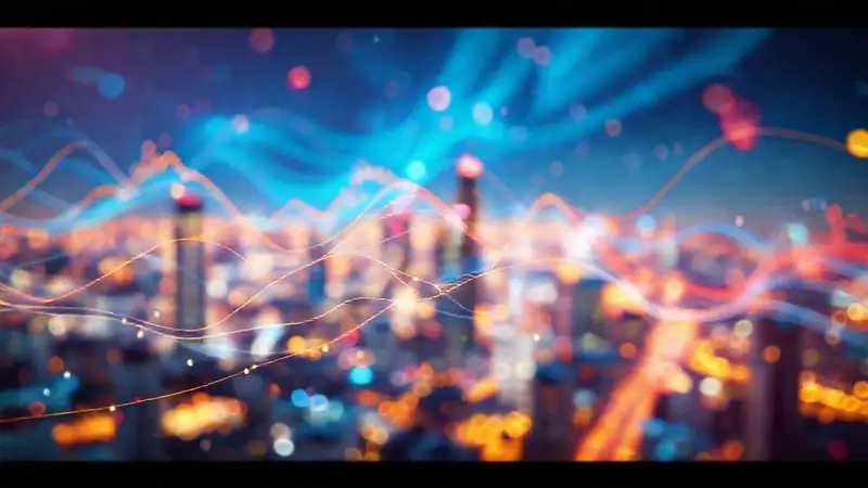 Cómo analizan tendencias los programas de visualización Visualizaciones de datos futuristas y complejas