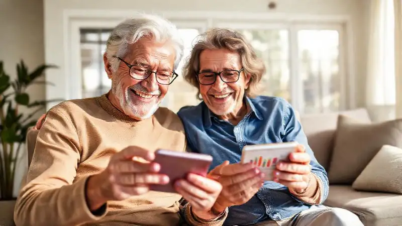 Jubilados felices planifican su retiro