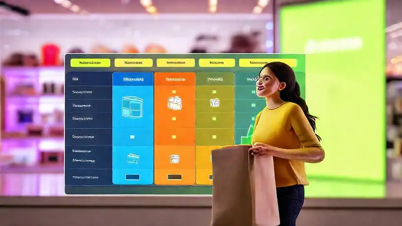 Comparación digital de precios moderna y atractiva
