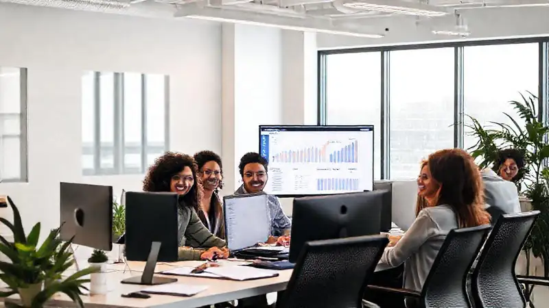 Equipo diverso logra éxito con software