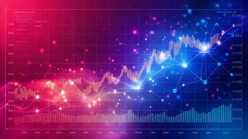 Visualización financiera futurista e impactante