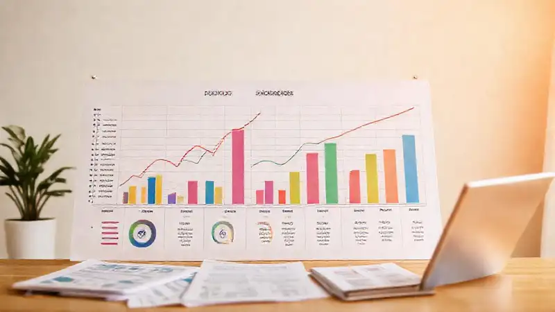 Planificación financiera familiar visualmente atractiva