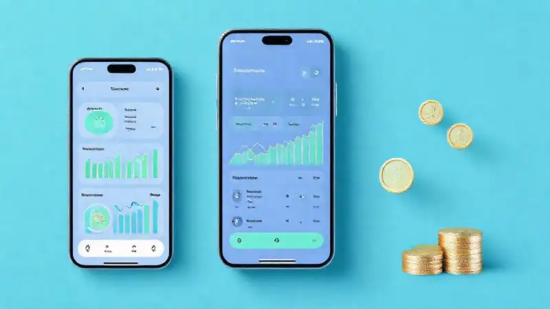 Una app financiera visualmente organizada y esperanzadora