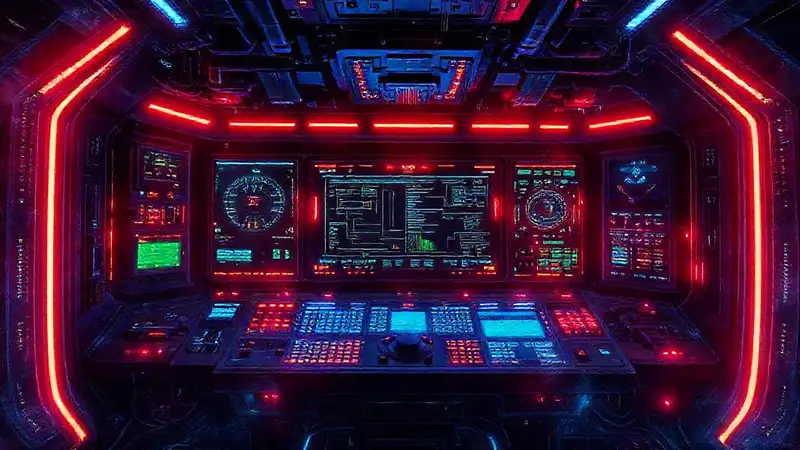 Panel futurista emite una atmósfera ominosa