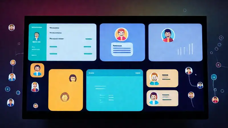 Tecnología moderna conecta y anima digitalmente