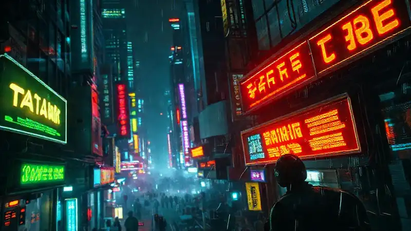 Ciudad cibernética: oscura, brillante y desorientadora