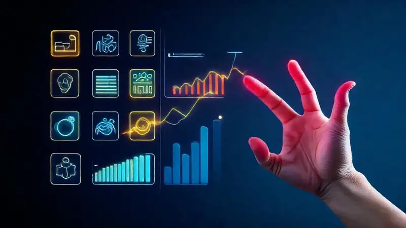 Interfaz digital minimalista y optimista