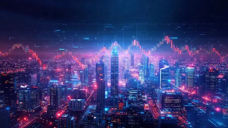 Qué aprendizajes puedo obtener del software sobre finanzas Visuales financieros futuristas transmiten serenidad y elegancia