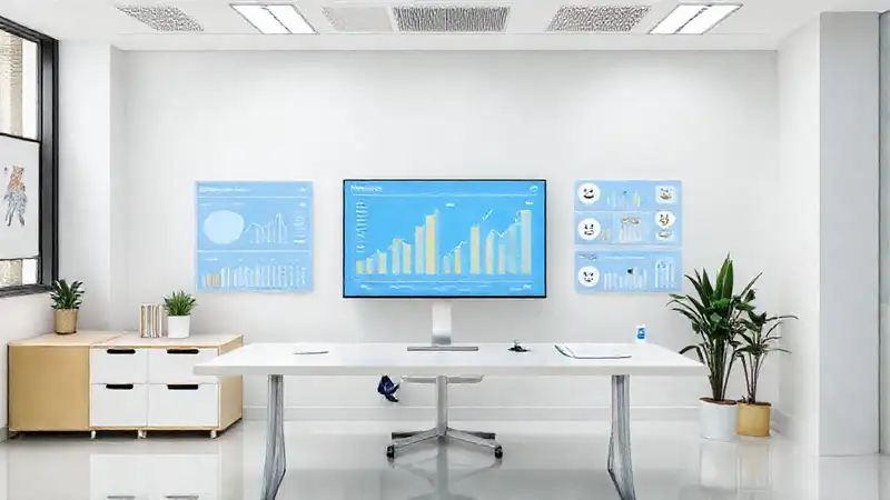 Oficina moderna: diseño limpio y funcional