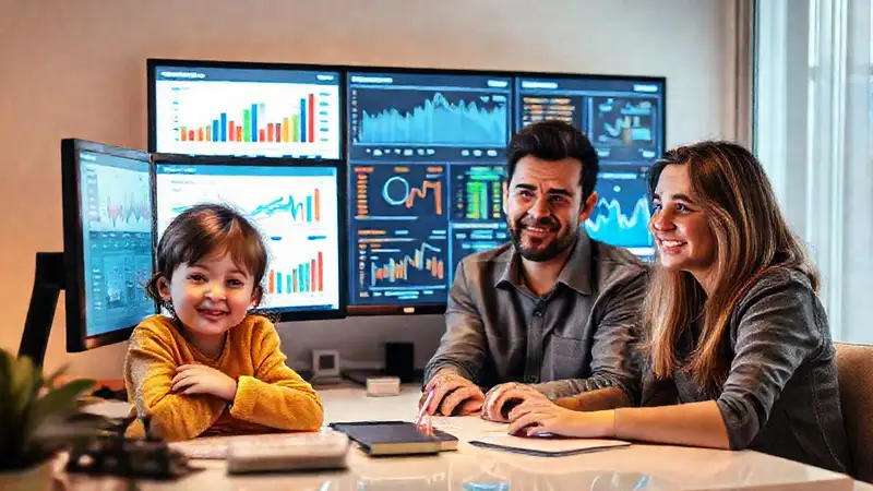 Qué aspectos de la economía familiar puede prever el software Las finanzas familiares se visualizan digitalmente