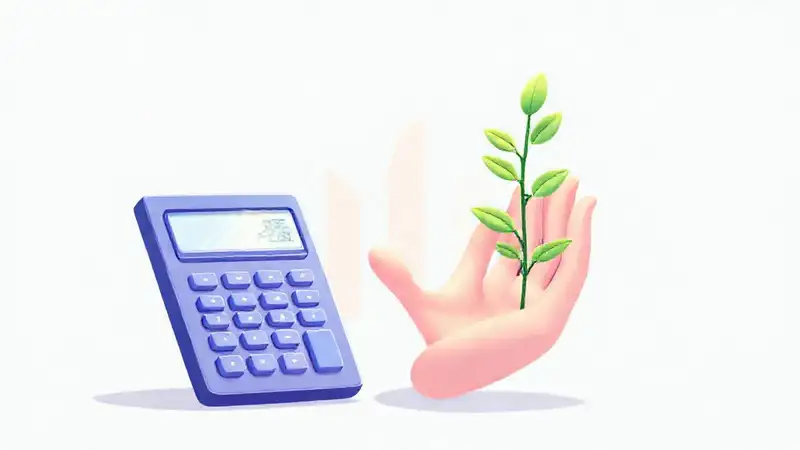 Una ilustración profesional representa éxito financiero