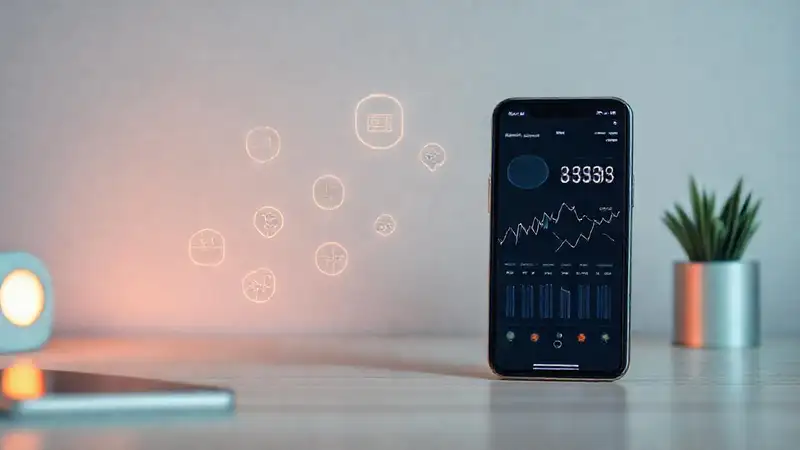 Una app financiera moderna y minimalista