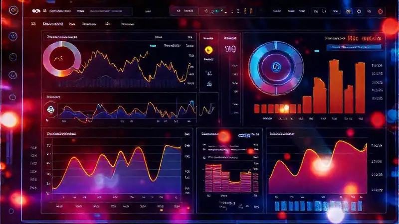 Panel digital analiza datos financieros complejos