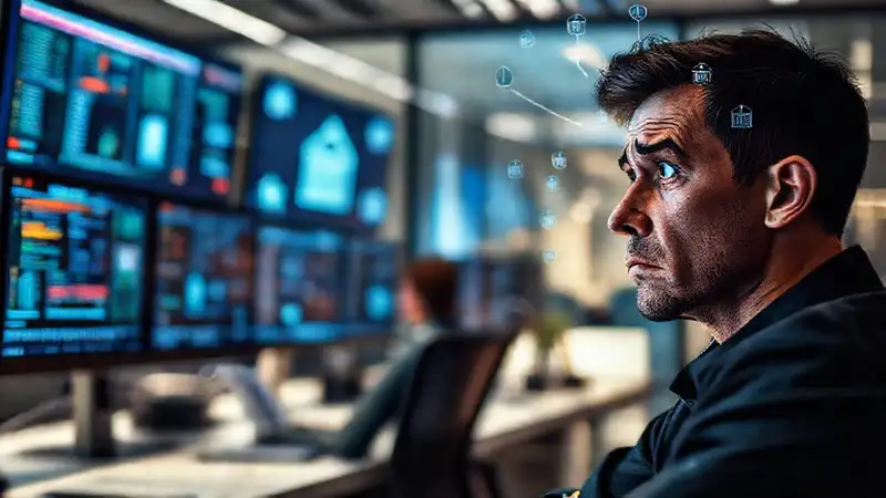 Oficina moderna transmite ansiedad digital