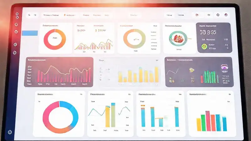 Panel digital visualiza finanzas familiares con optimismo